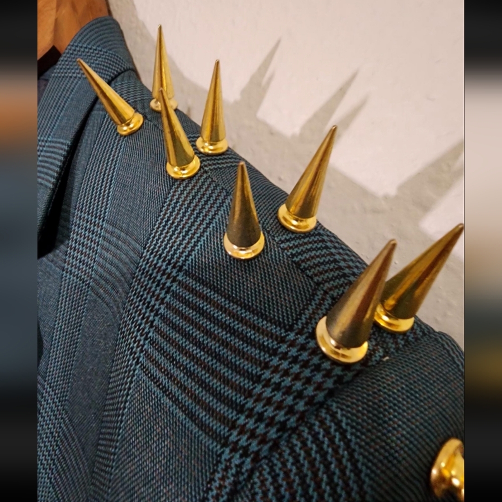 Men's Blazer with Gold Spikes